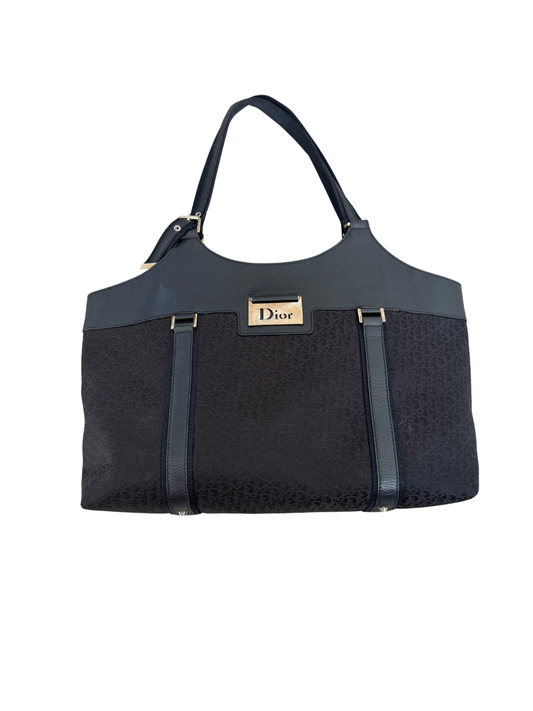 Dior Monogrammed Tote - Black