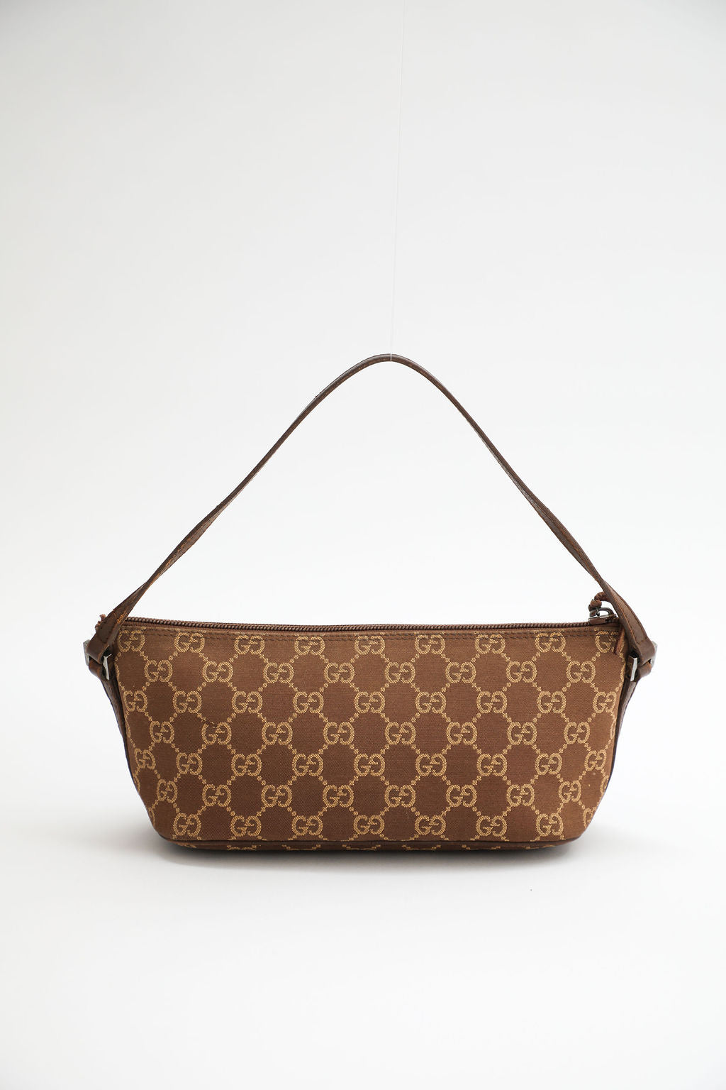 Gucci Monogram Boat Pochette - Brown