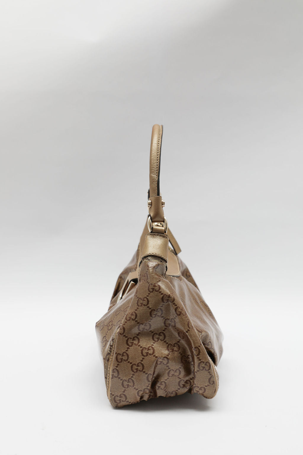 Gucci Abbey Crystal Hobo Bag - Gold