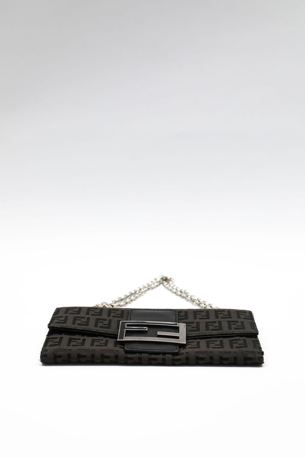 Fendi Zucca Wallet on Chain - Black