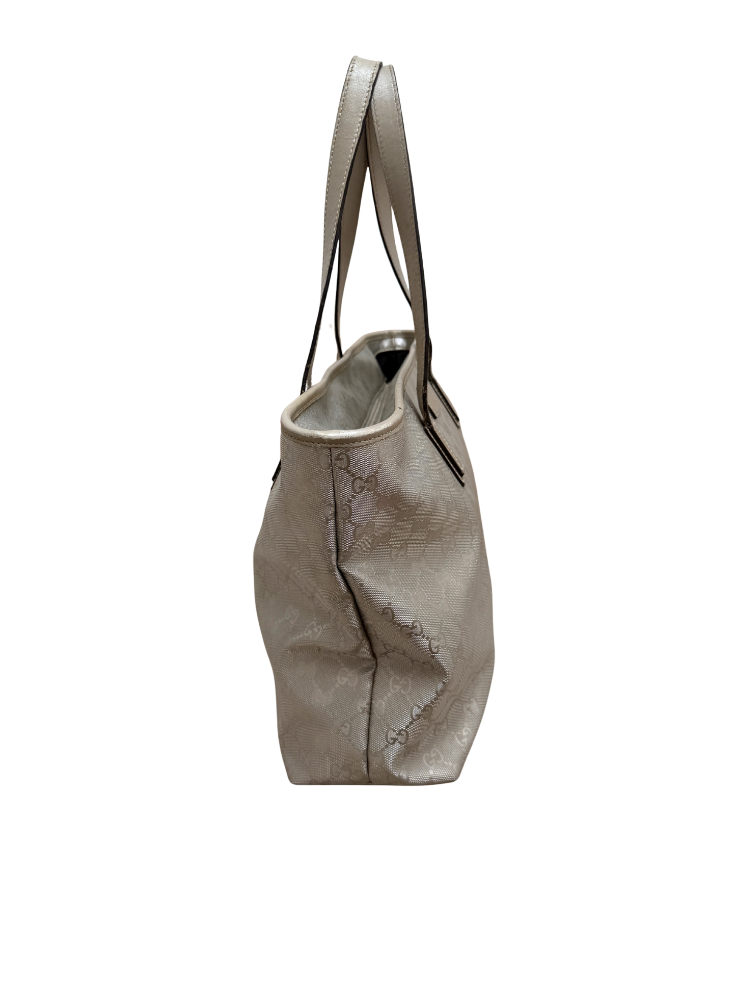 Gucci Guccissima Tote Bag - Silver