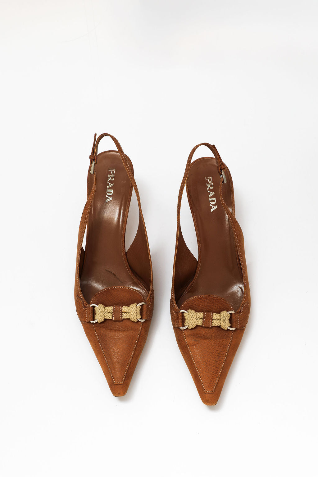 Prada Brown Leather Rope Bit Mules (EU 40.5)