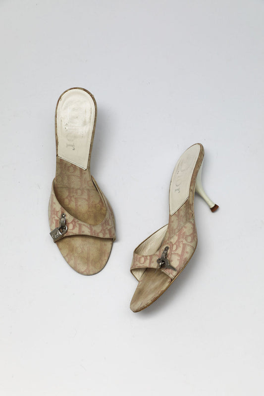 Dior Trotter Monogram Mule Sandals (EU 40)