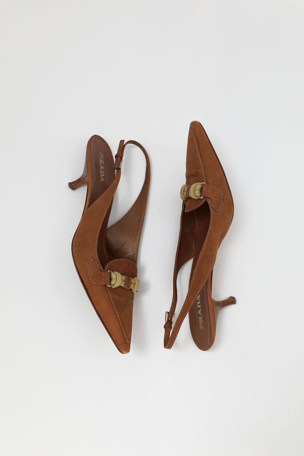 Prada Brown Leather Rope Bit Mules (EU 40.5)