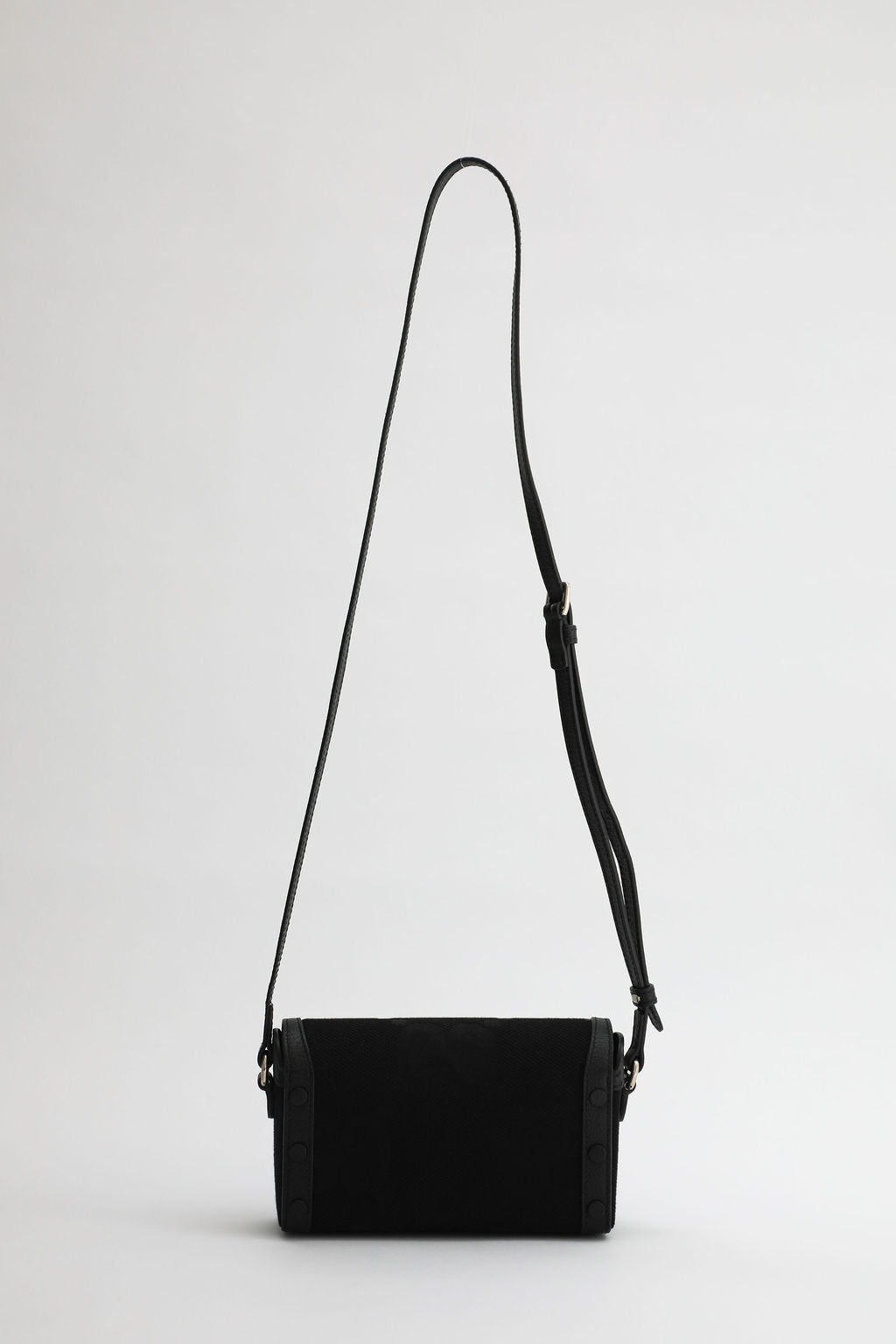 Gucci Monogram Horsebit 1955 Bag - Black