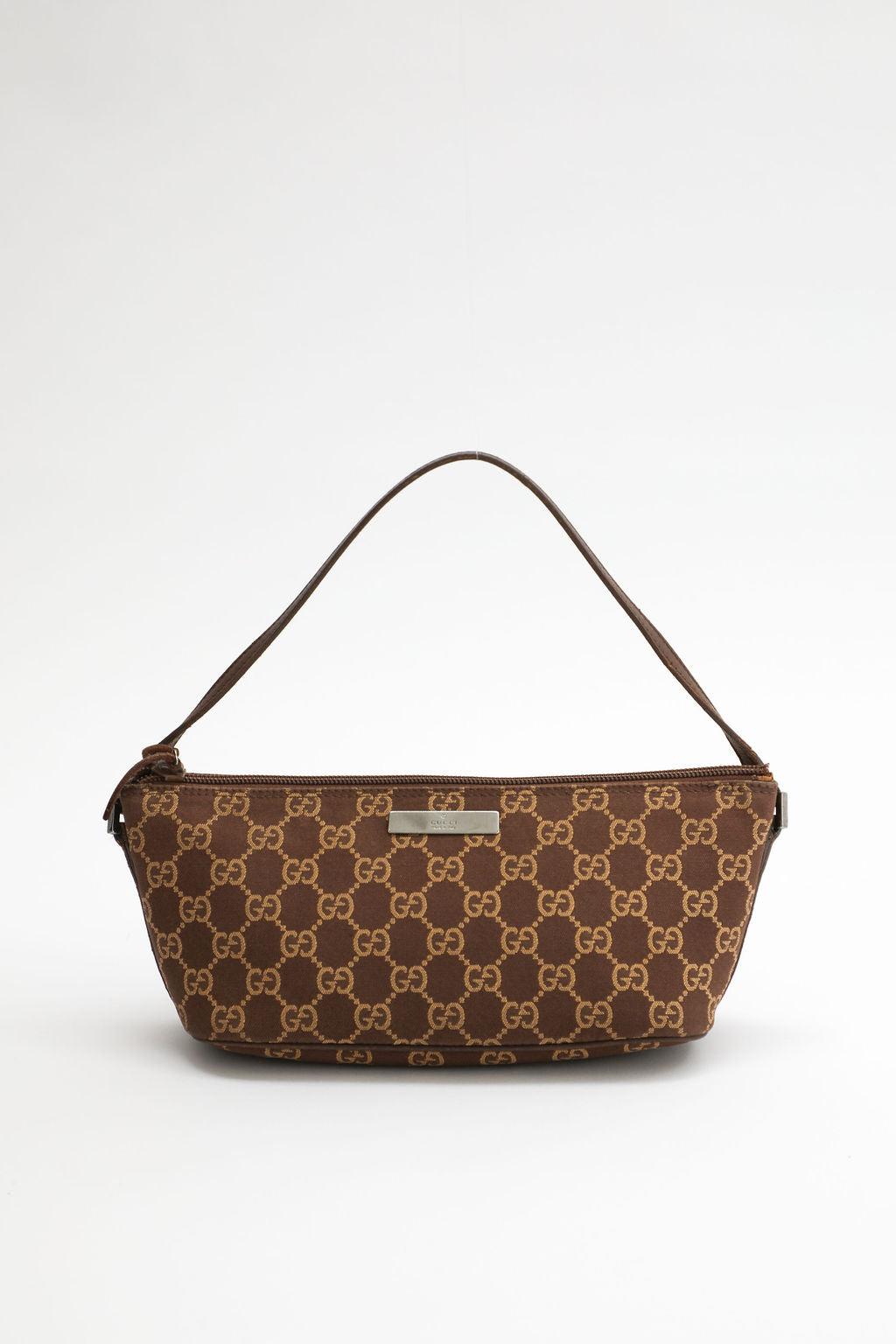 Gucci Monogram Boat Pochette - Brown