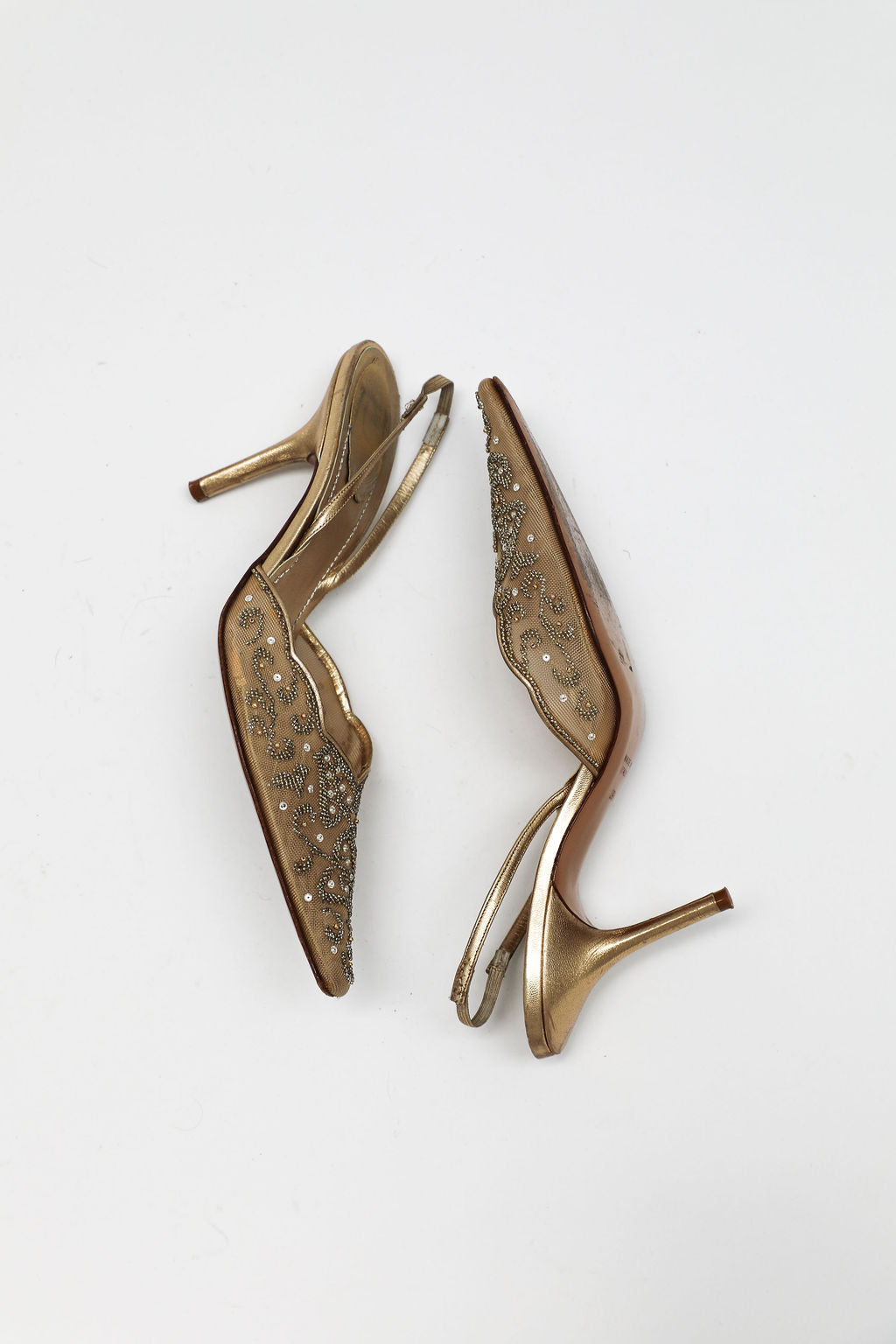 Rene Caovilla Veneziana Embellished Slingbacks (EU 39.5)