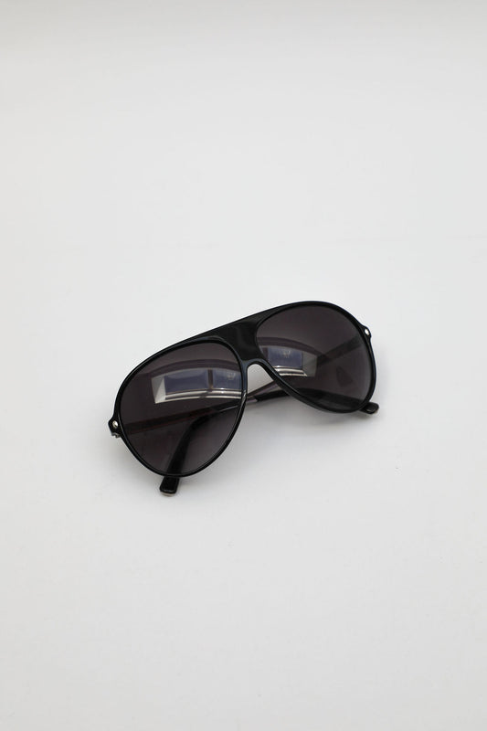 Dior Black Aviator Shield Sunglasses