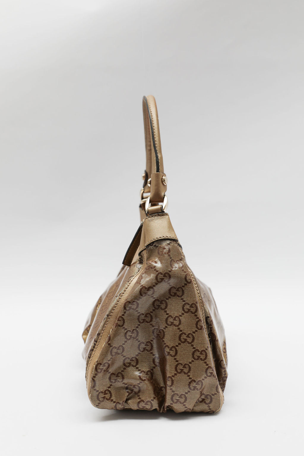 Gucci Abbey Crystal Hobo Bag - Gold