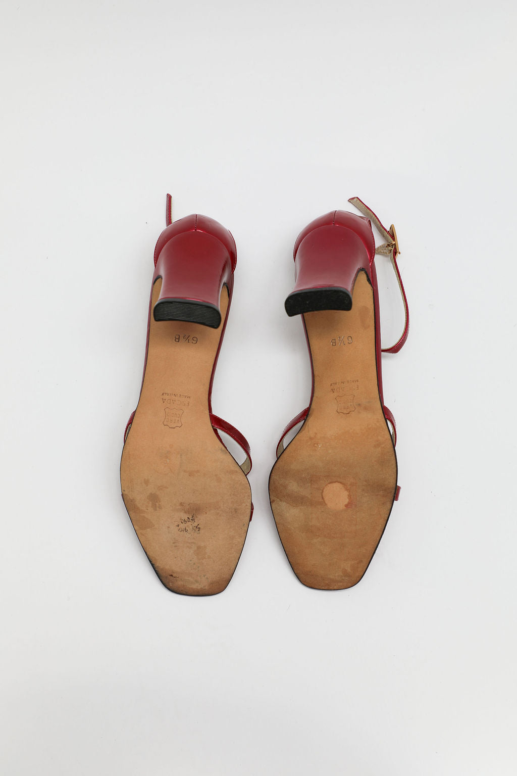 Escada Metallic Pink Leather Sandals (US 6.5)