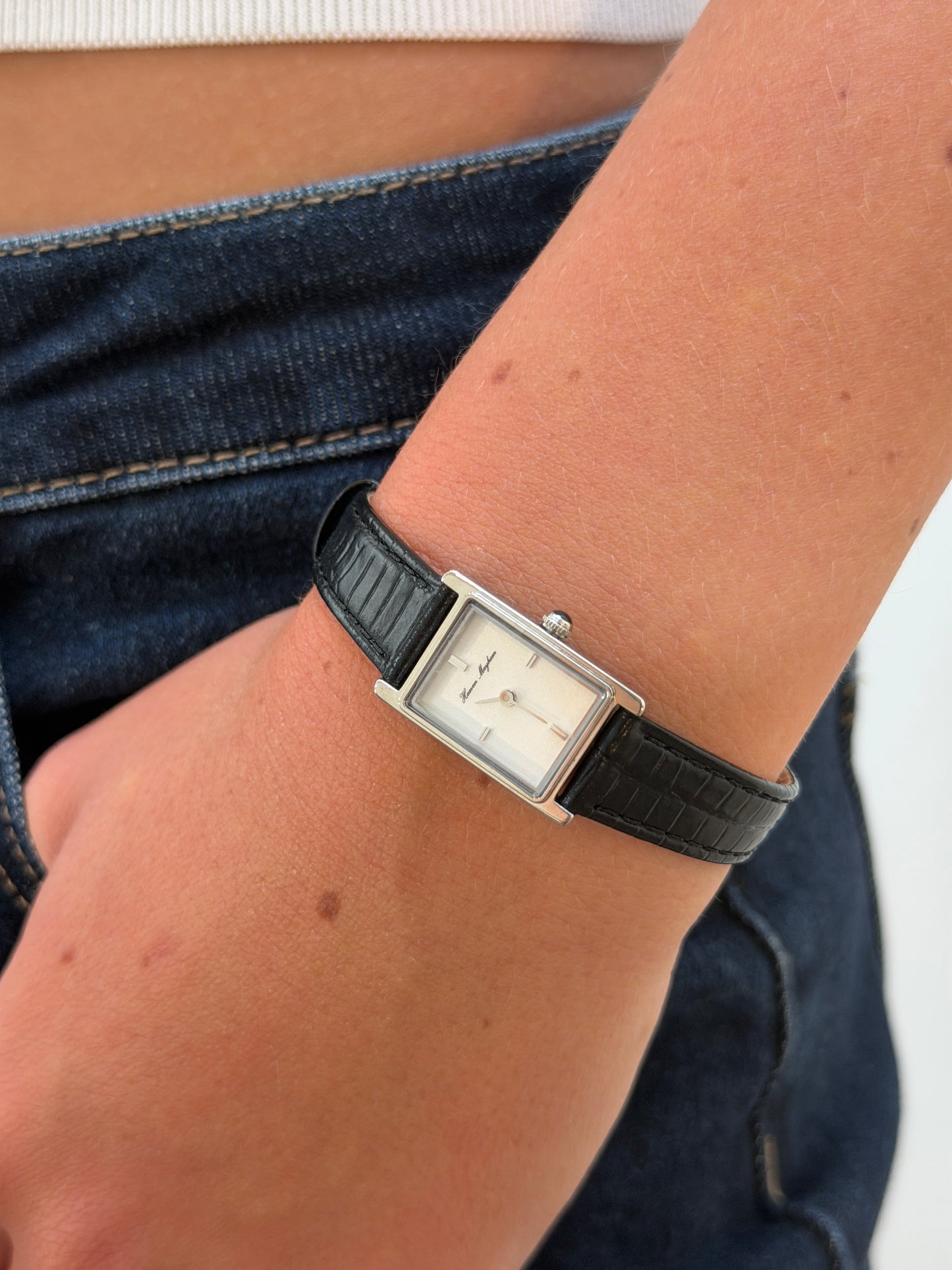 Carino Watch Silver - Interchangeable Leather Straps