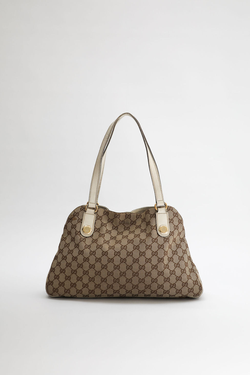 Gucci Monogram Charmy Tote Bag - Beige