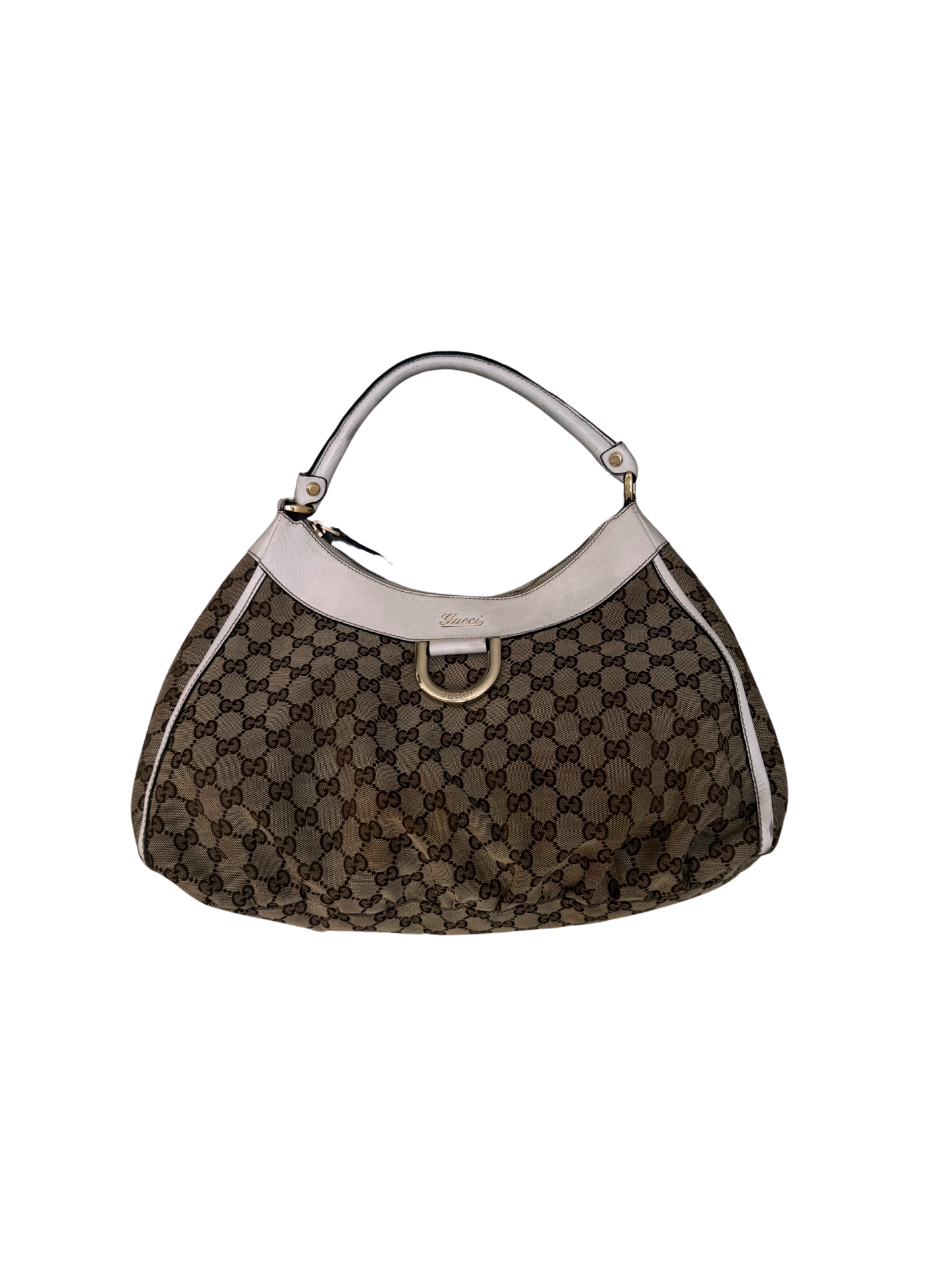 Gucci GG Canvas Abbey Hobo Bag – Beige