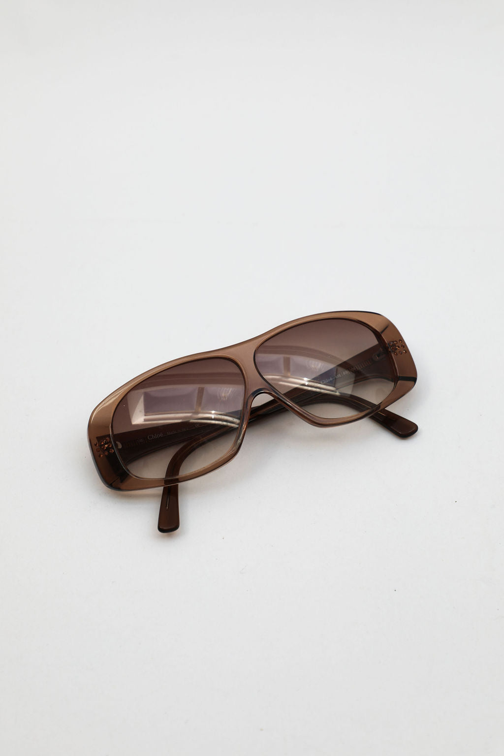 Chloe Brown Shield Sunglasses