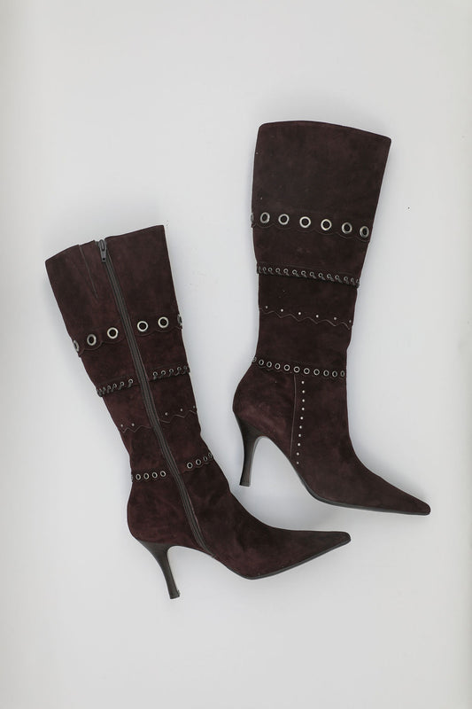 Antonio Melani Brown Suede Boots (US 8.5)