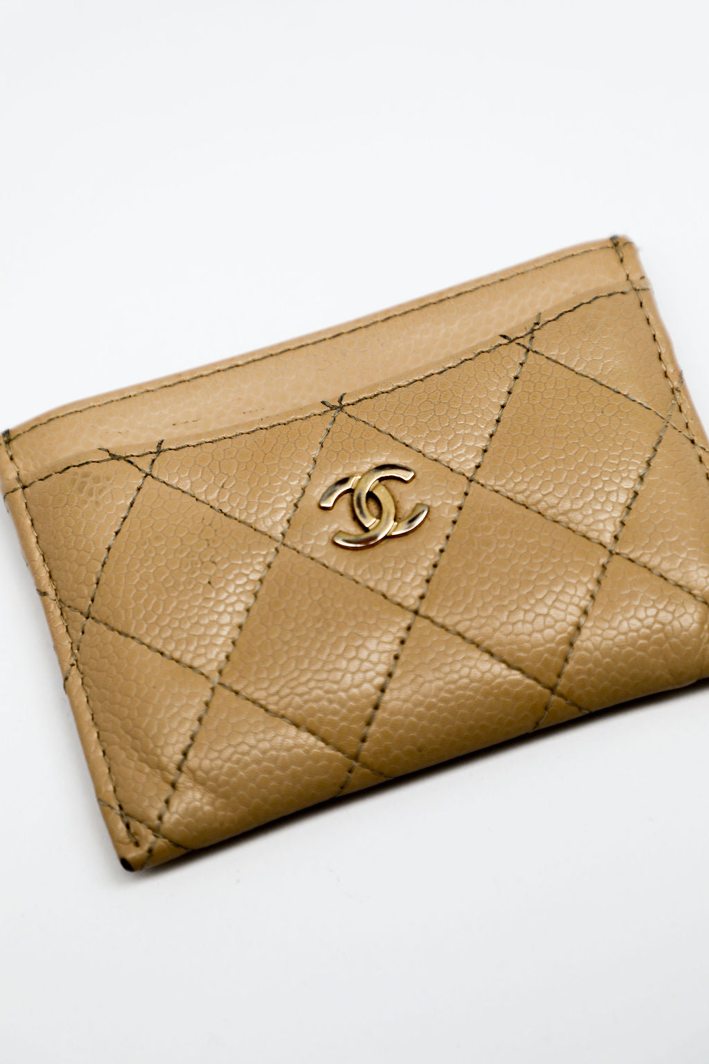 Chanel Lambskin Cardholder - Camel