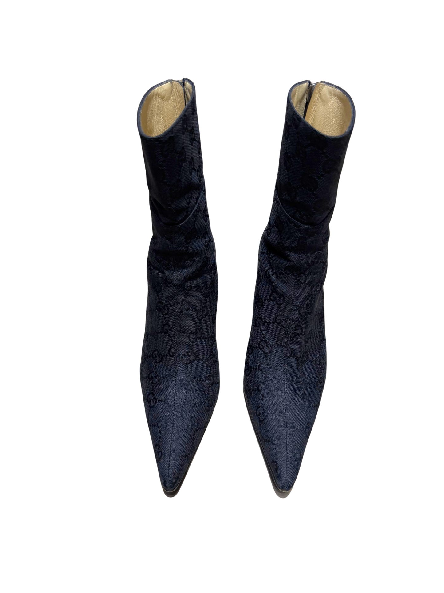 Gucci Monogrammed Boots (7.5 US) - Black