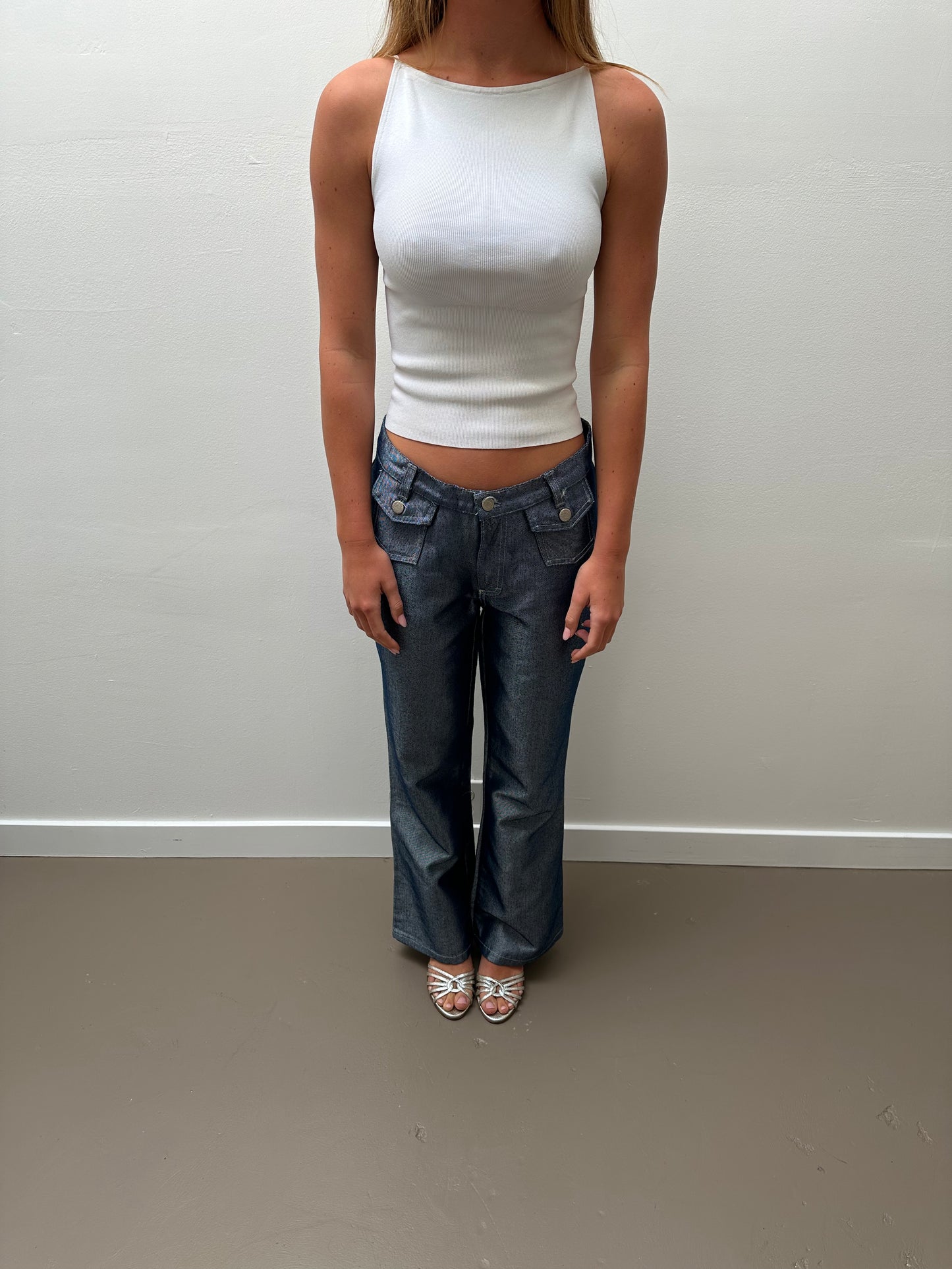 Solis Metallic Jeans (S) - Blue