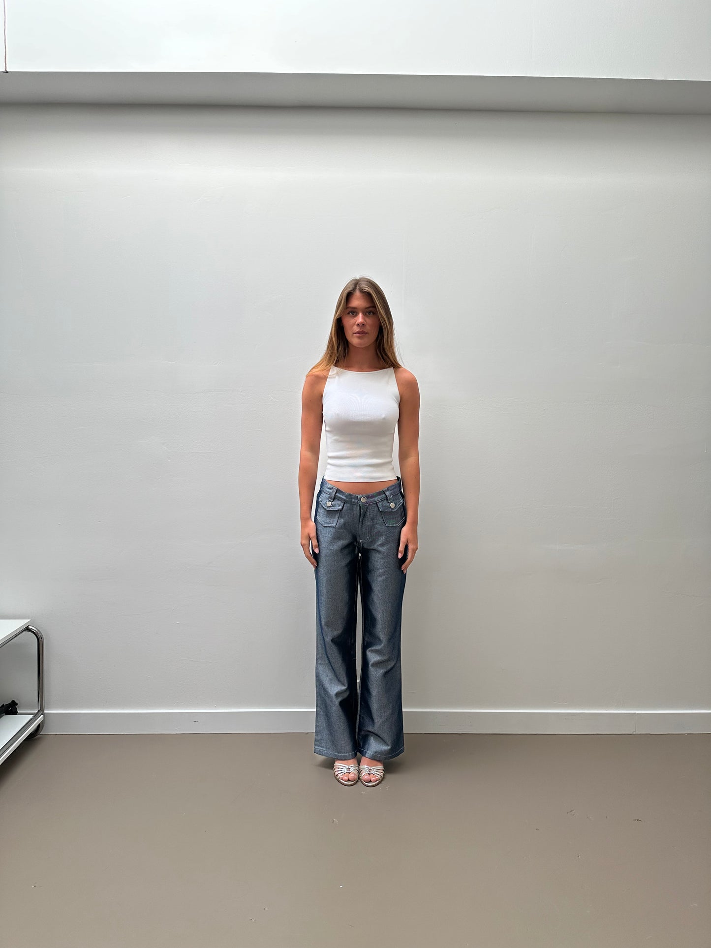 Solis Metallic Jeans (S) - Blue