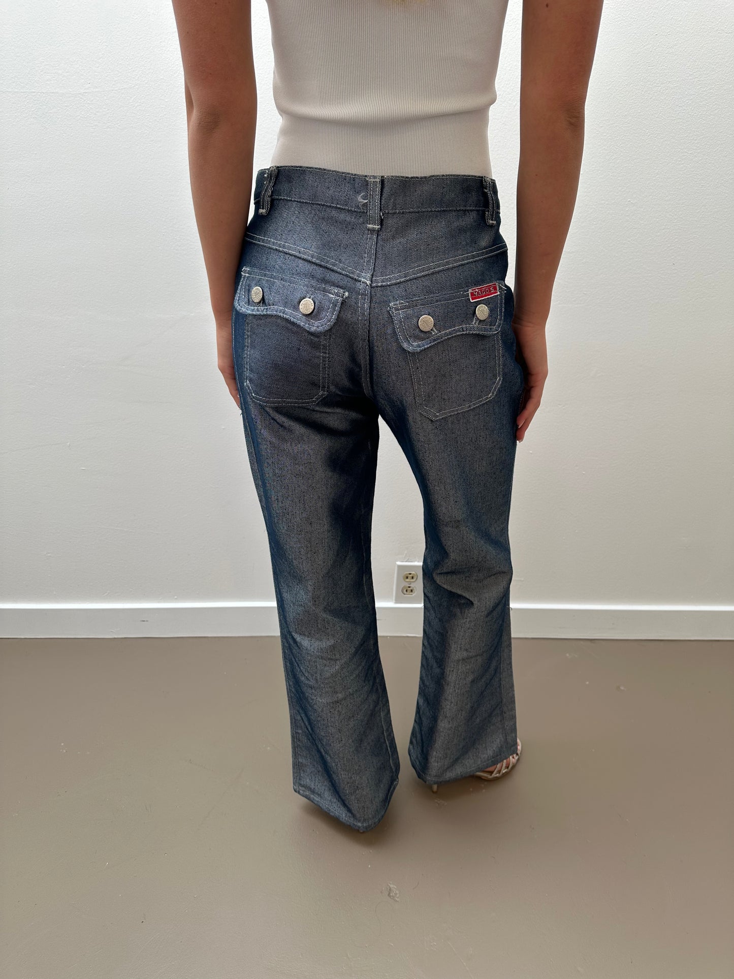 Solis Metallic Jeans (S) - Blue