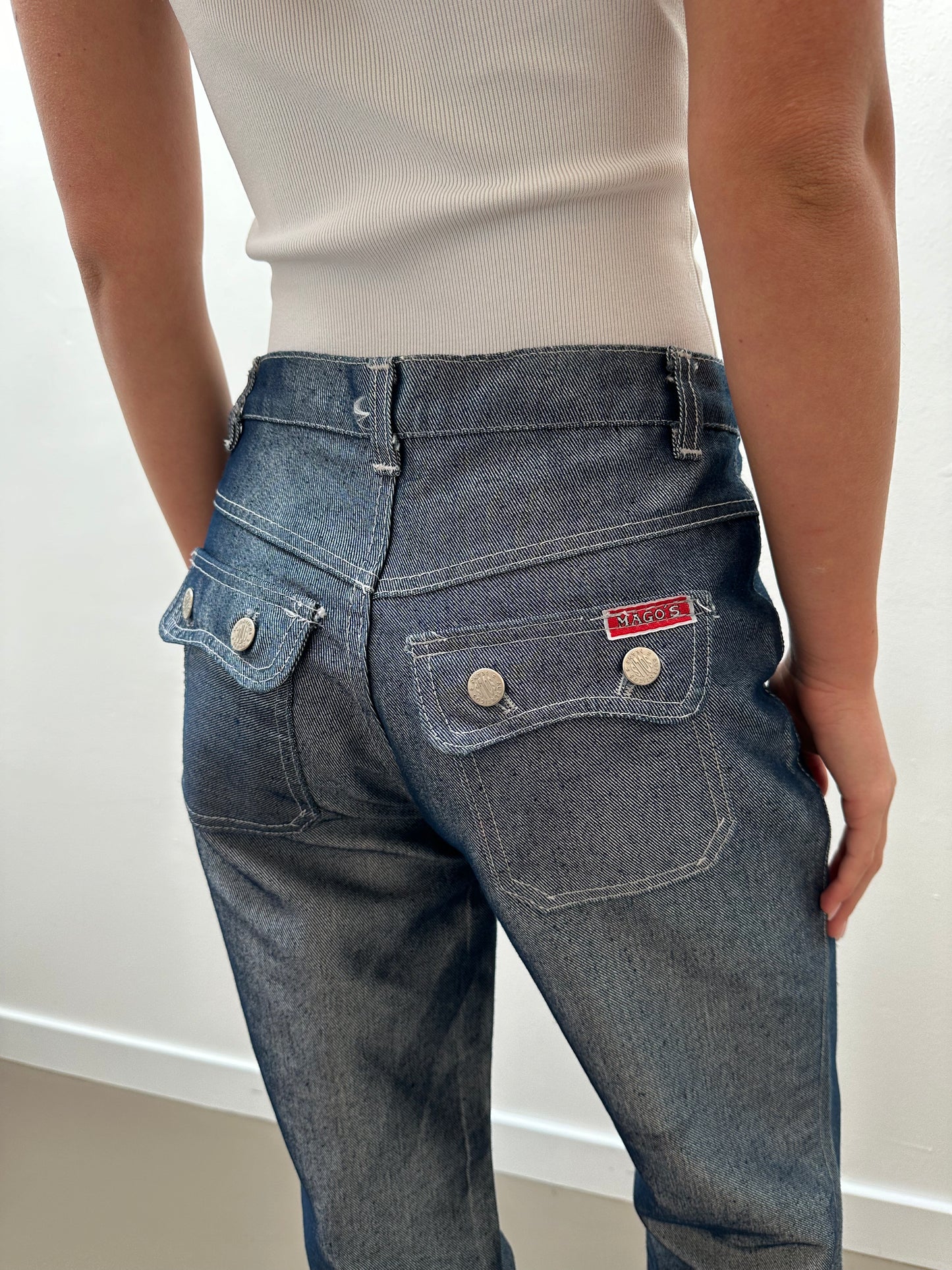 Solis Metallic Jeans (S) - Blue