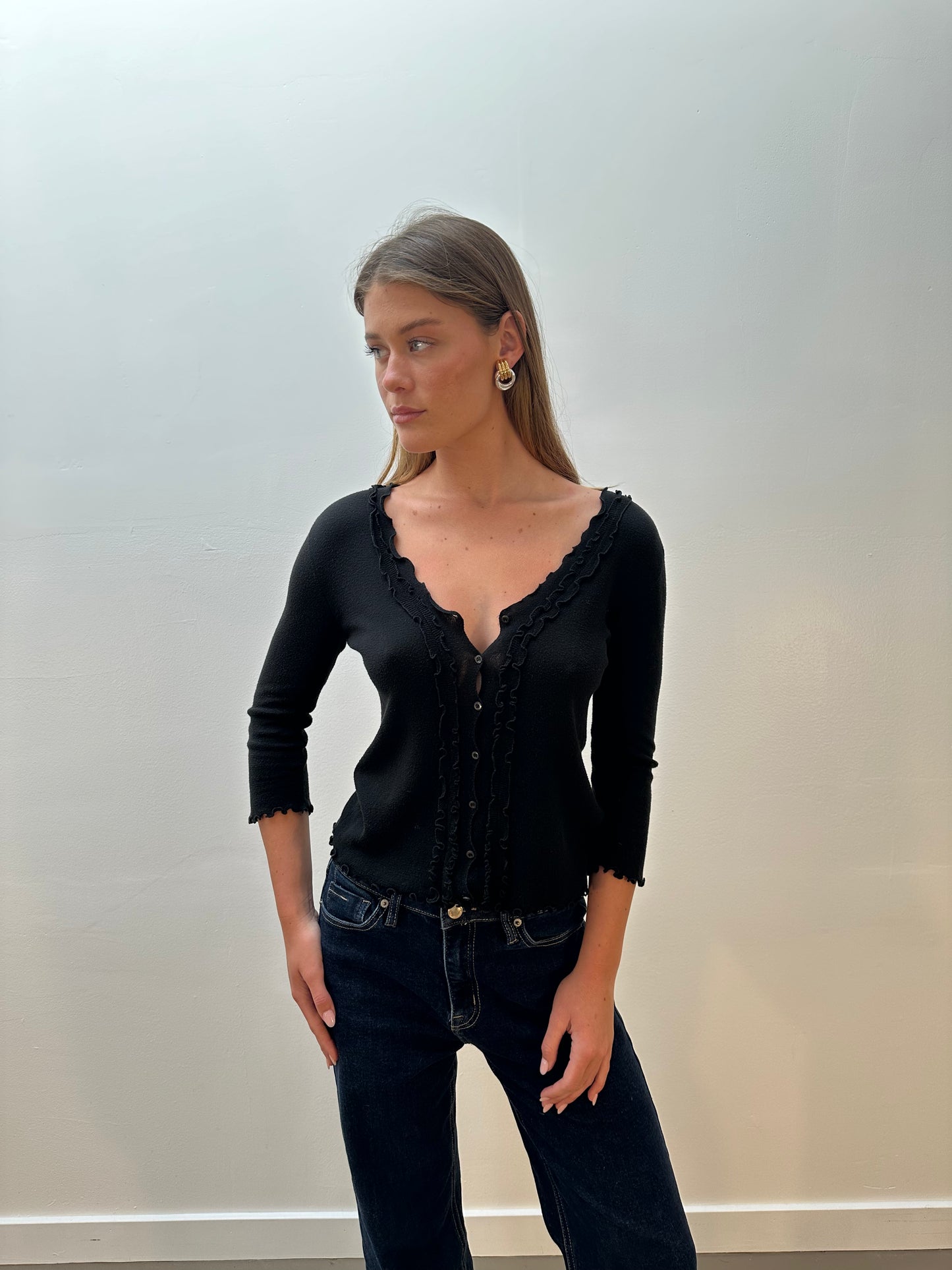 Prada Cardigan (XS/S) - Black