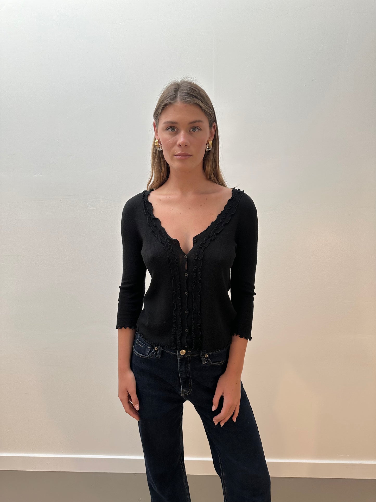 Prada Cardigan (XS/S) - Black