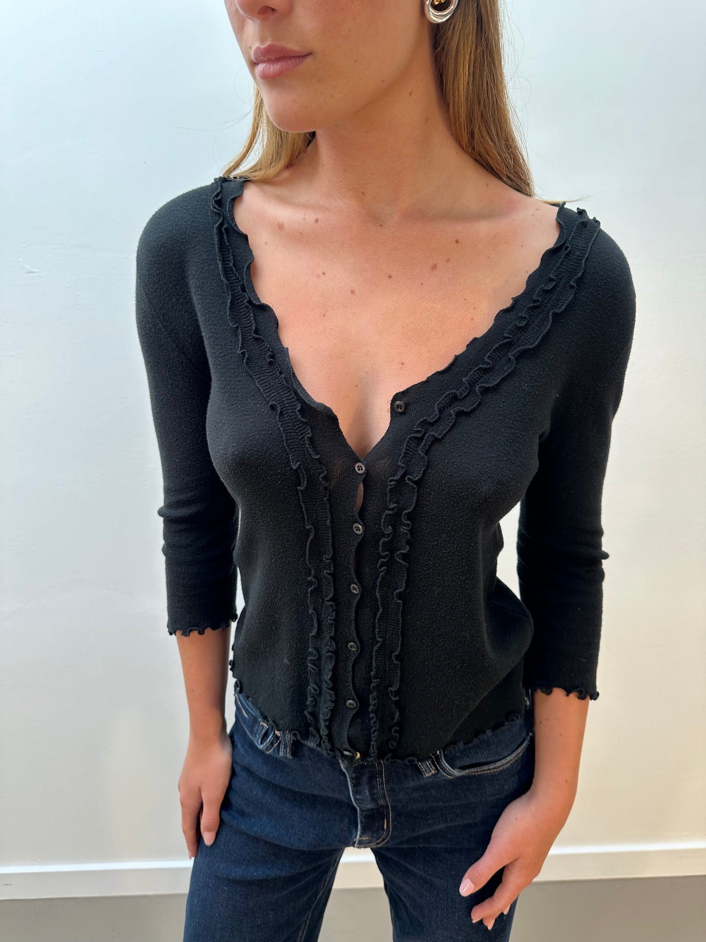 Prada Cardigan (XS/S) - Black