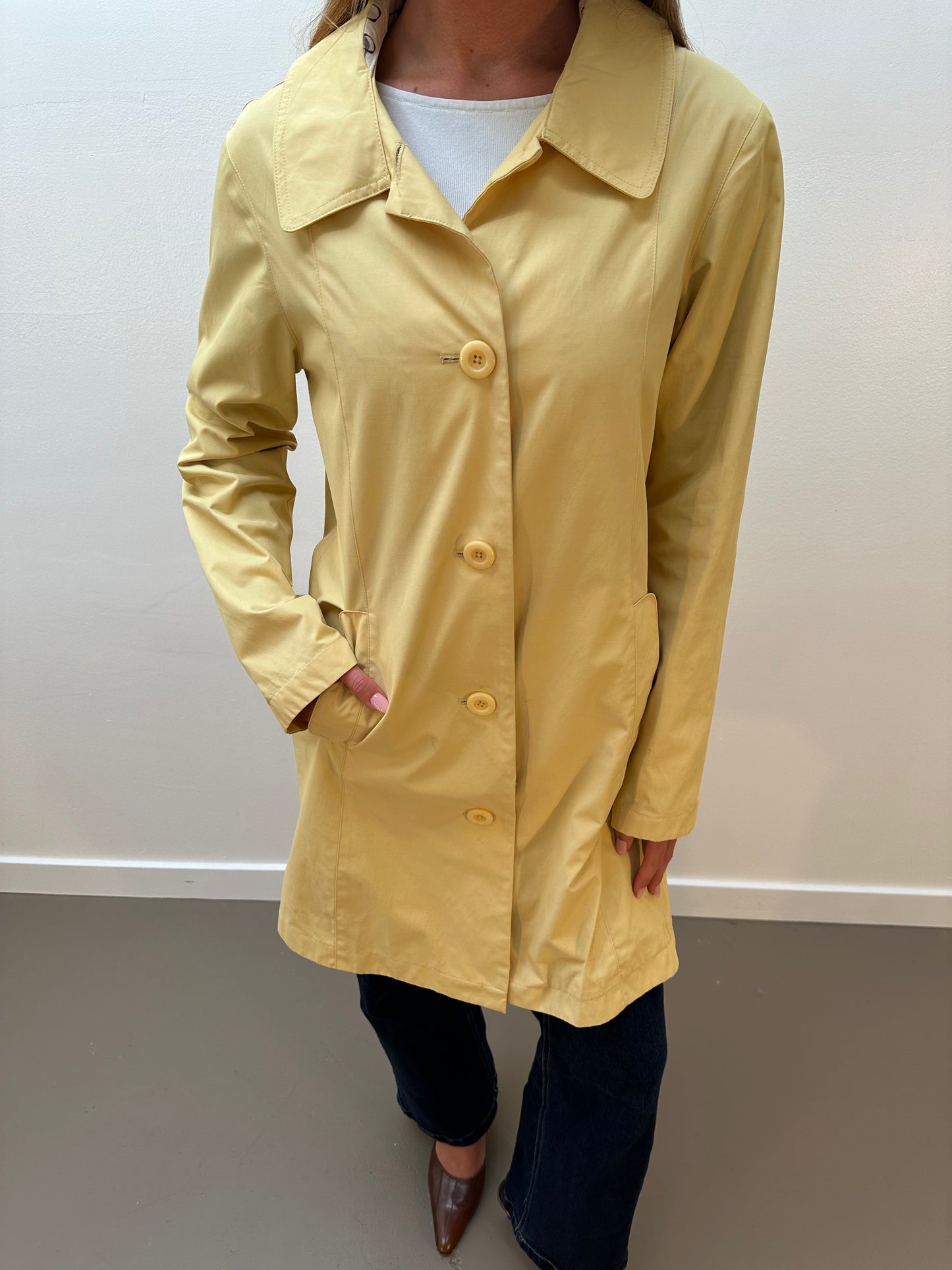 Cabela’s Trench Coat (XS/S) - Butter Yellow