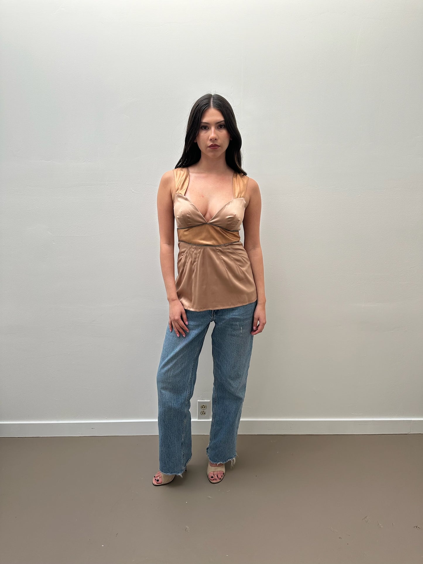 Dolce & Gabbana Silk Blouse - Copper Toned (M/L)