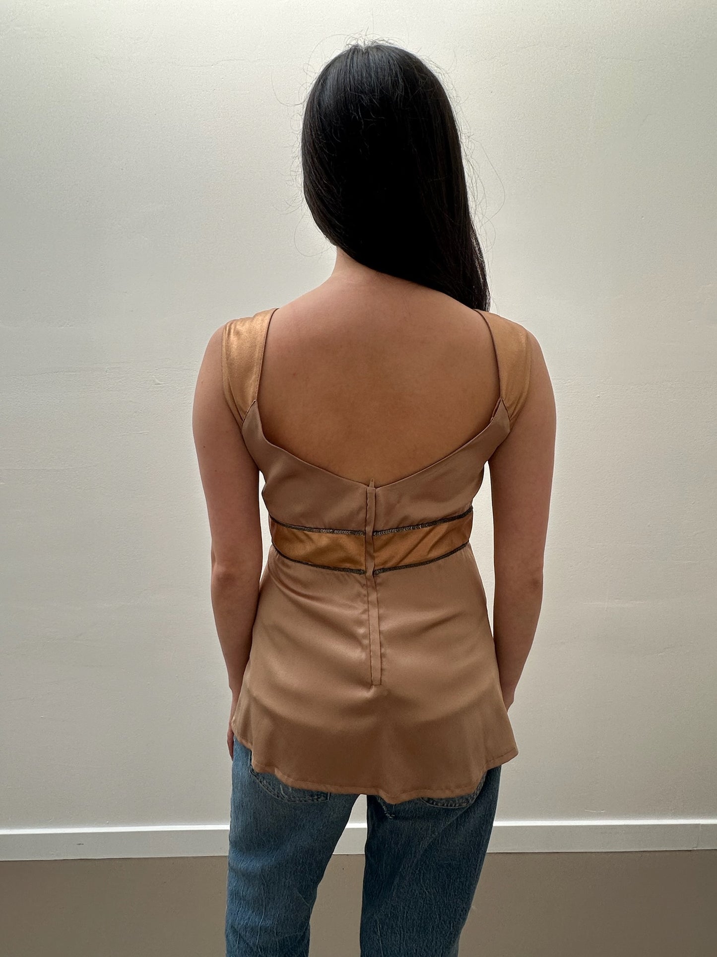 Dolce & Gabbana Silk Blouse - Copper Toned (M/L)