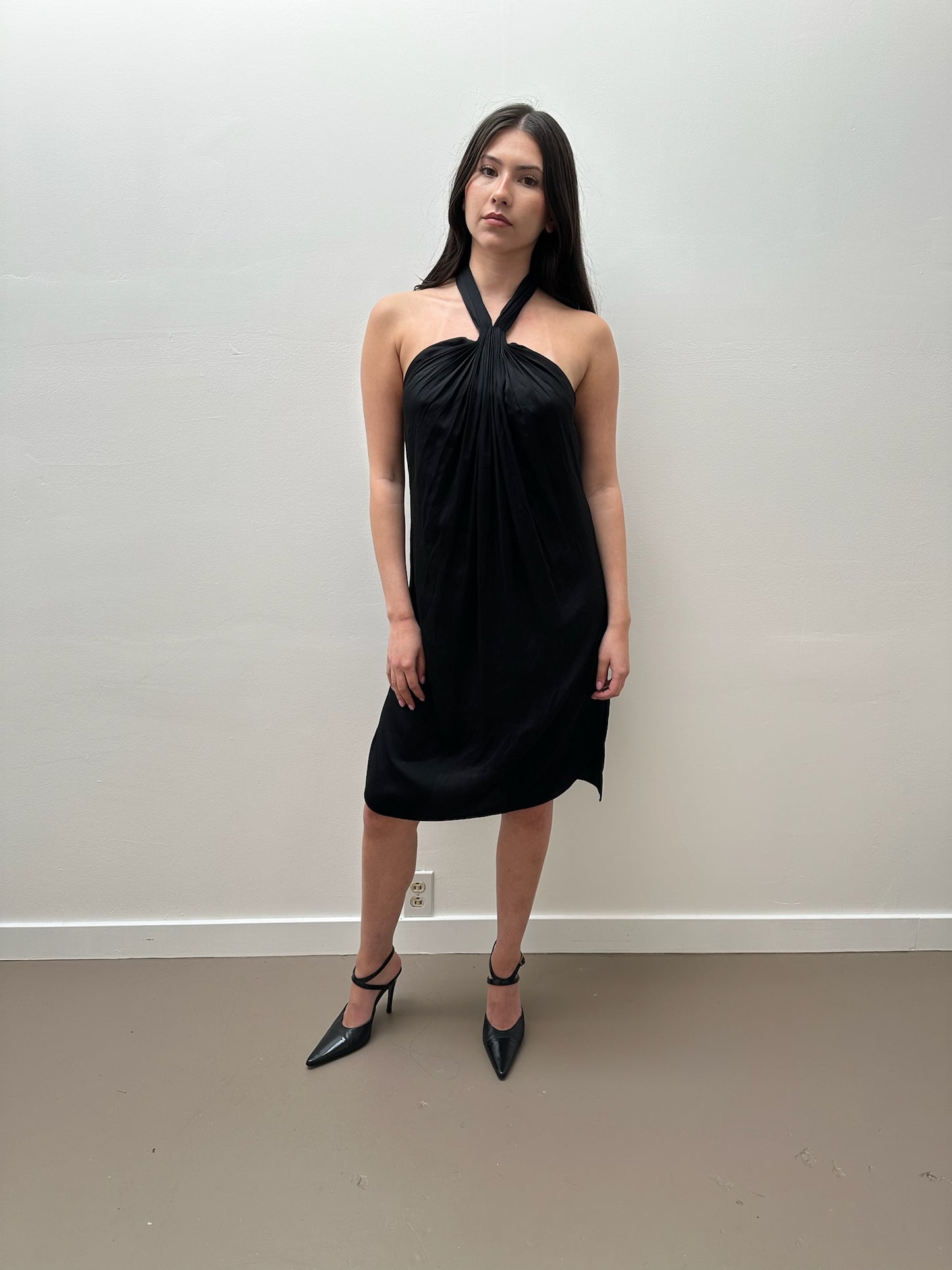 Diane von Furstenberg Silk Dress (M/L) - Black