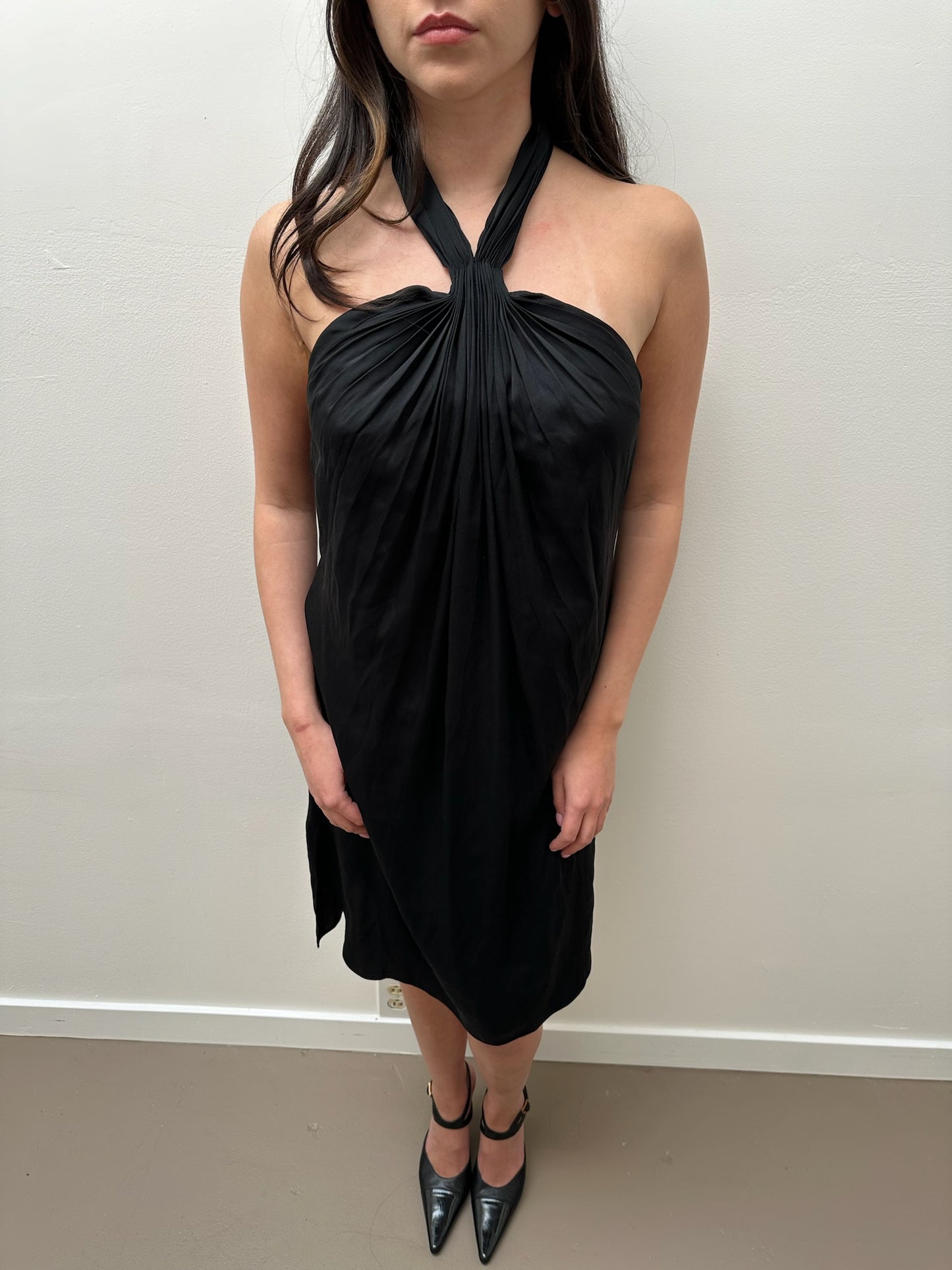 Diane von Furstenberg Silk Dress (M/L) - Black