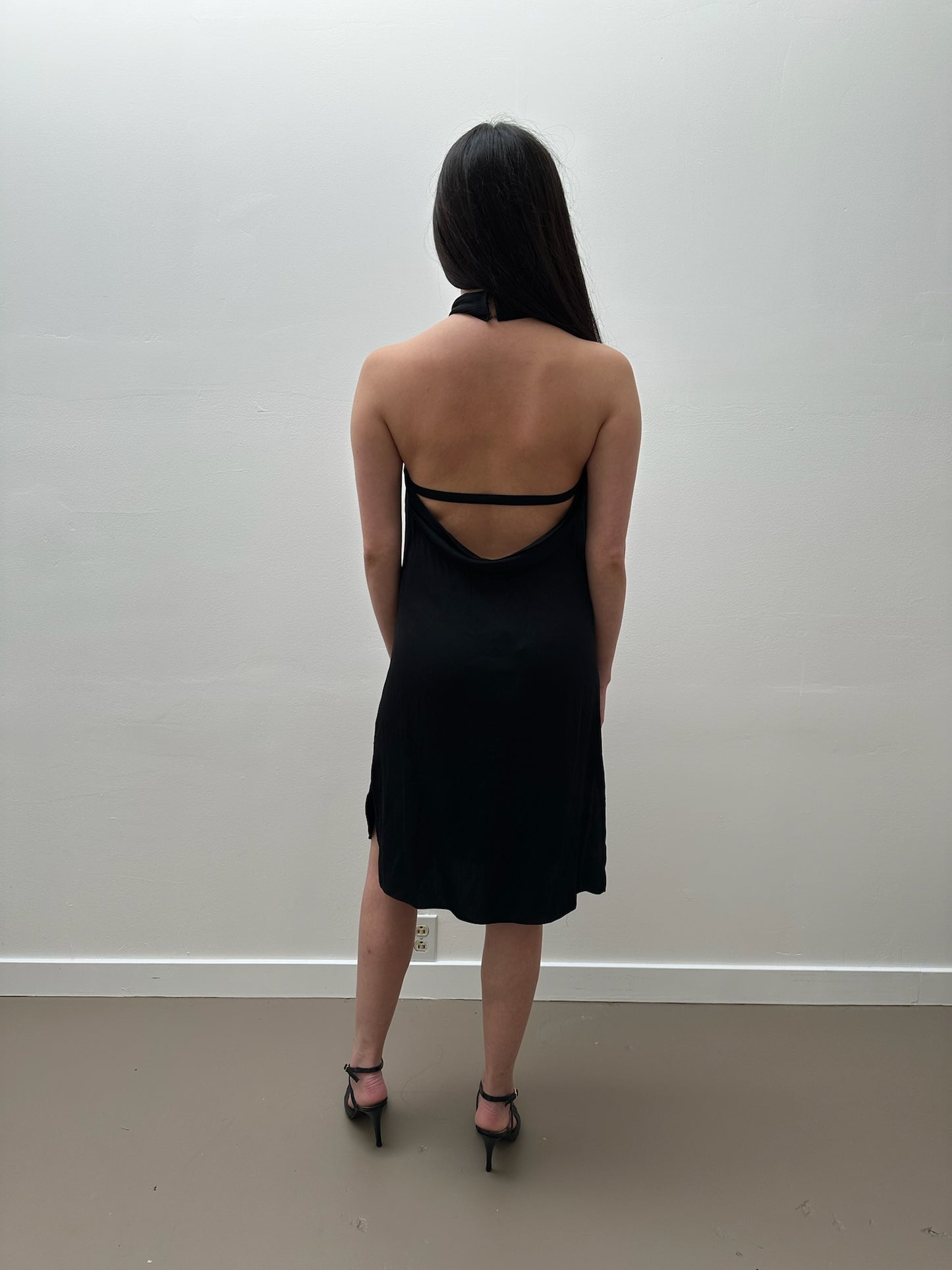 Diane von Furstenberg Silk Dress (M/L) - Black