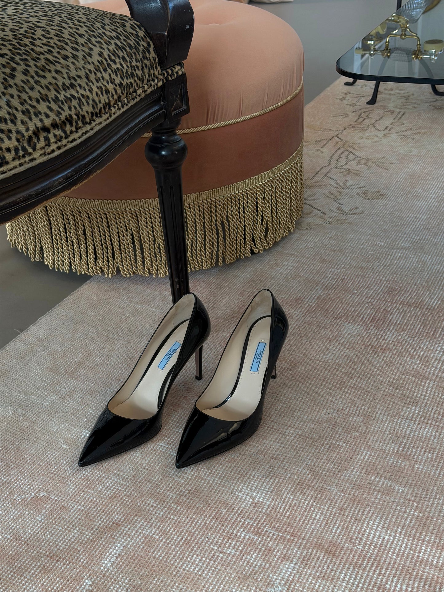 Prada Patent Leather Pumps (39.5) – Black