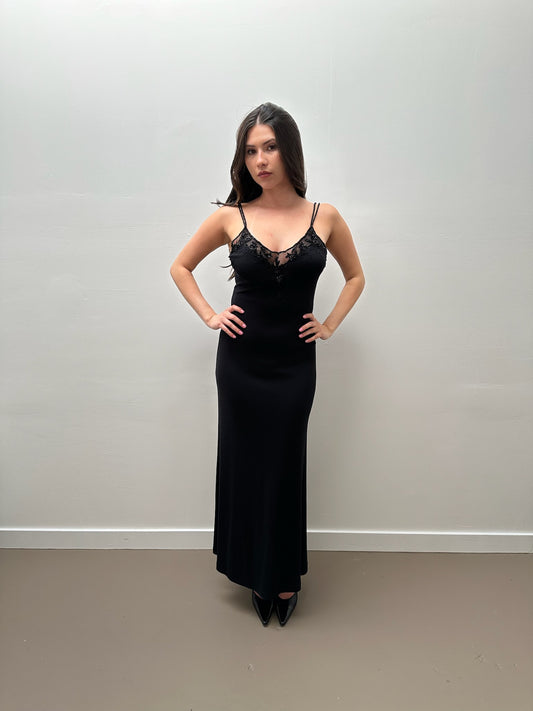 Rimini Black Beaded Gown (4)