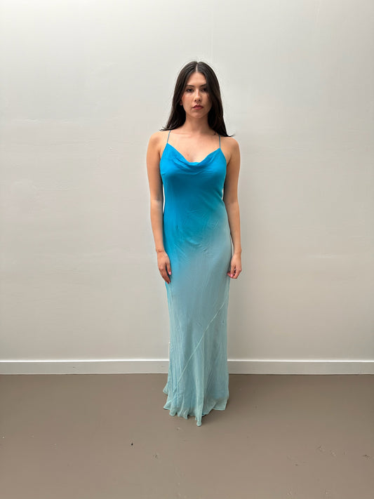 Cassandra Stone Blue Gradient Silk Gown (8)