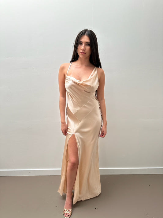 Victoria's Secret Cream Silk Gown  (XS)