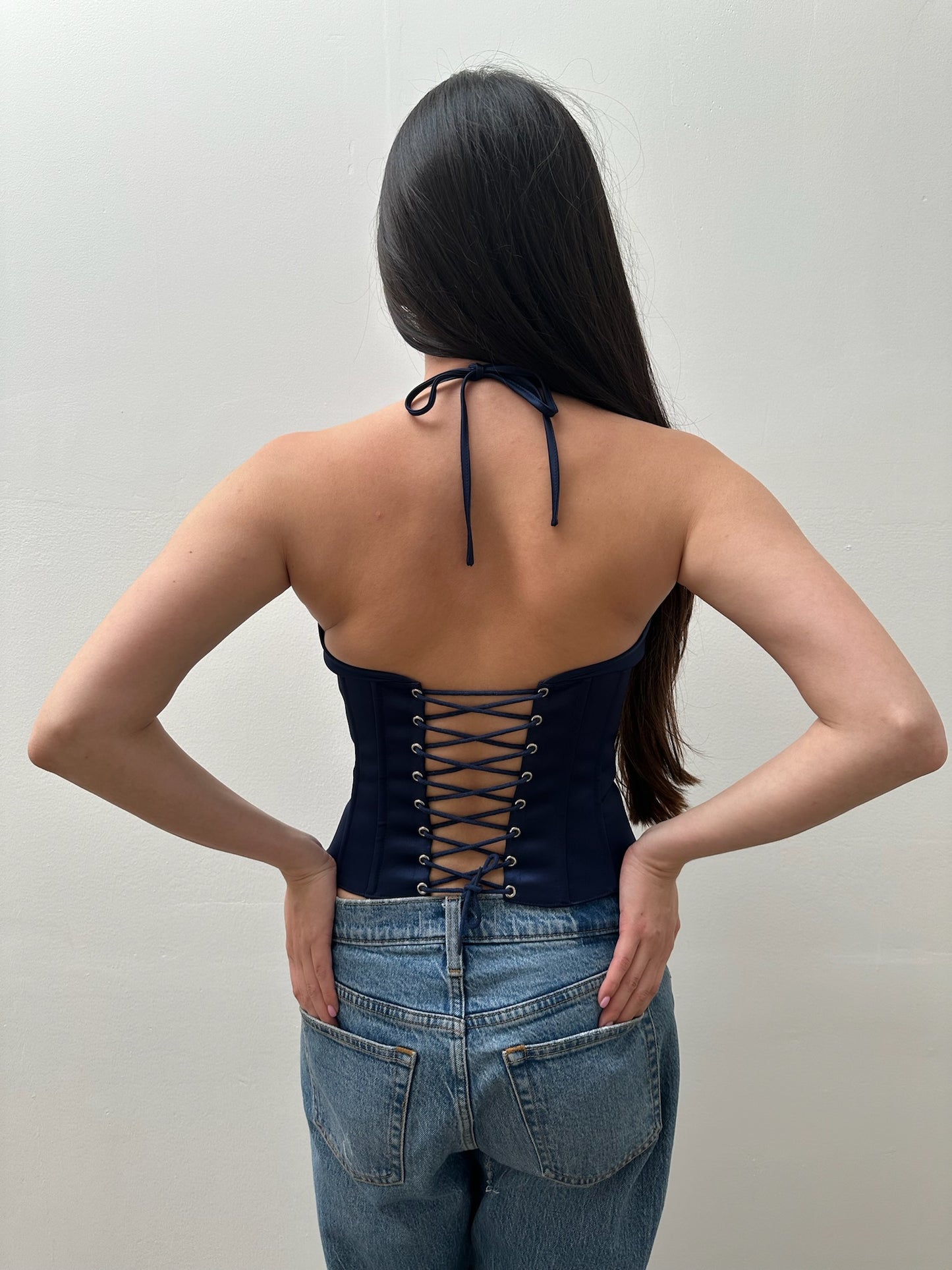 Marini Corset in Navy