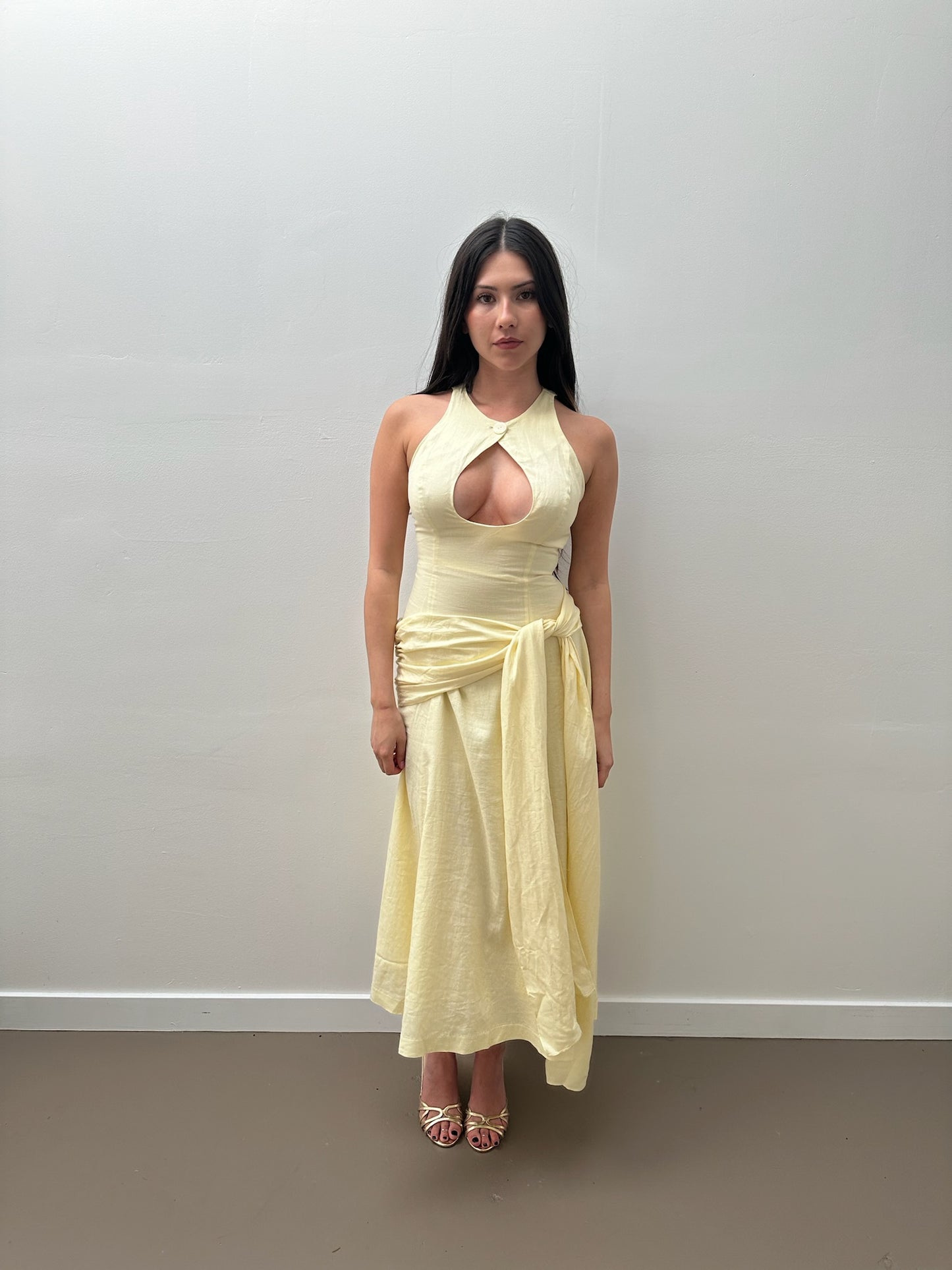 Victoire Dress in Honey Butter