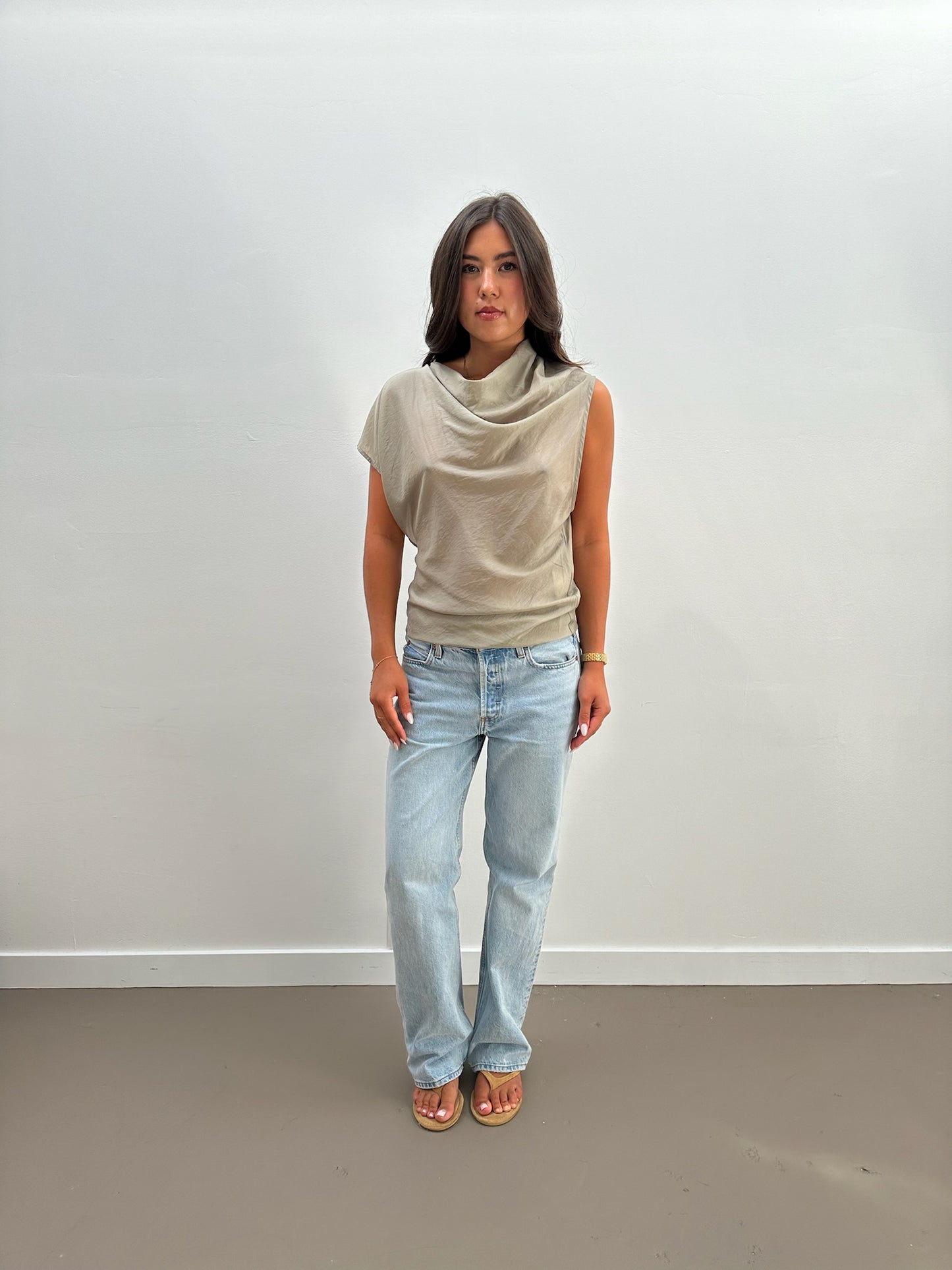 Reverie Top in Lichen