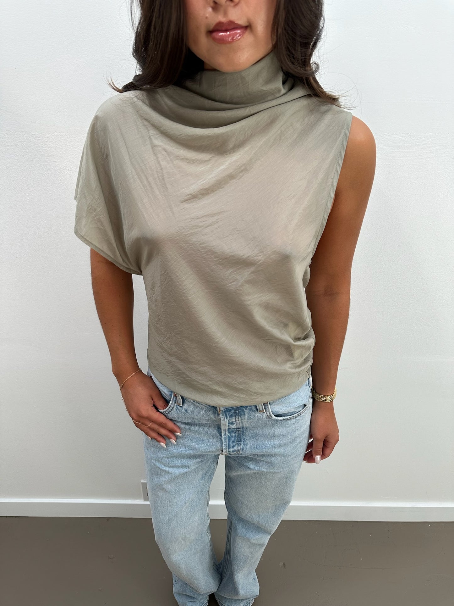Reverie Top in Lichen