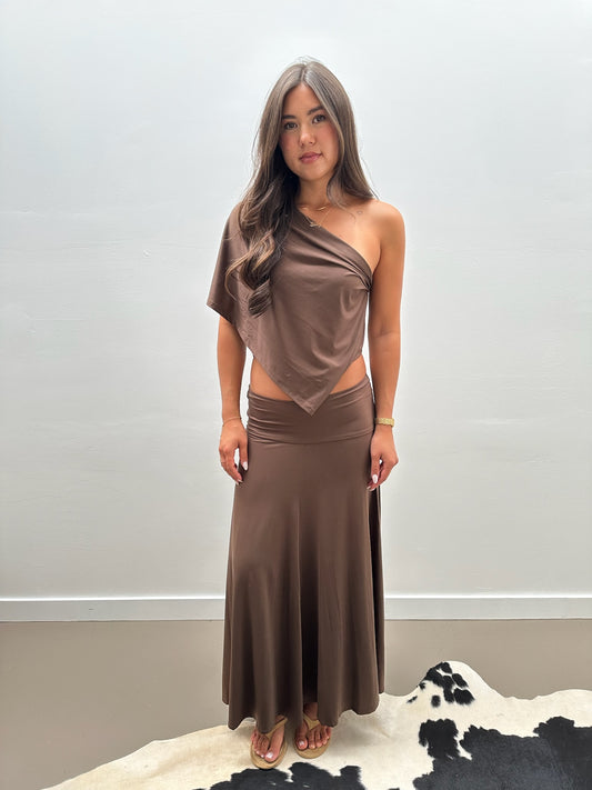 Arden Top in Brown