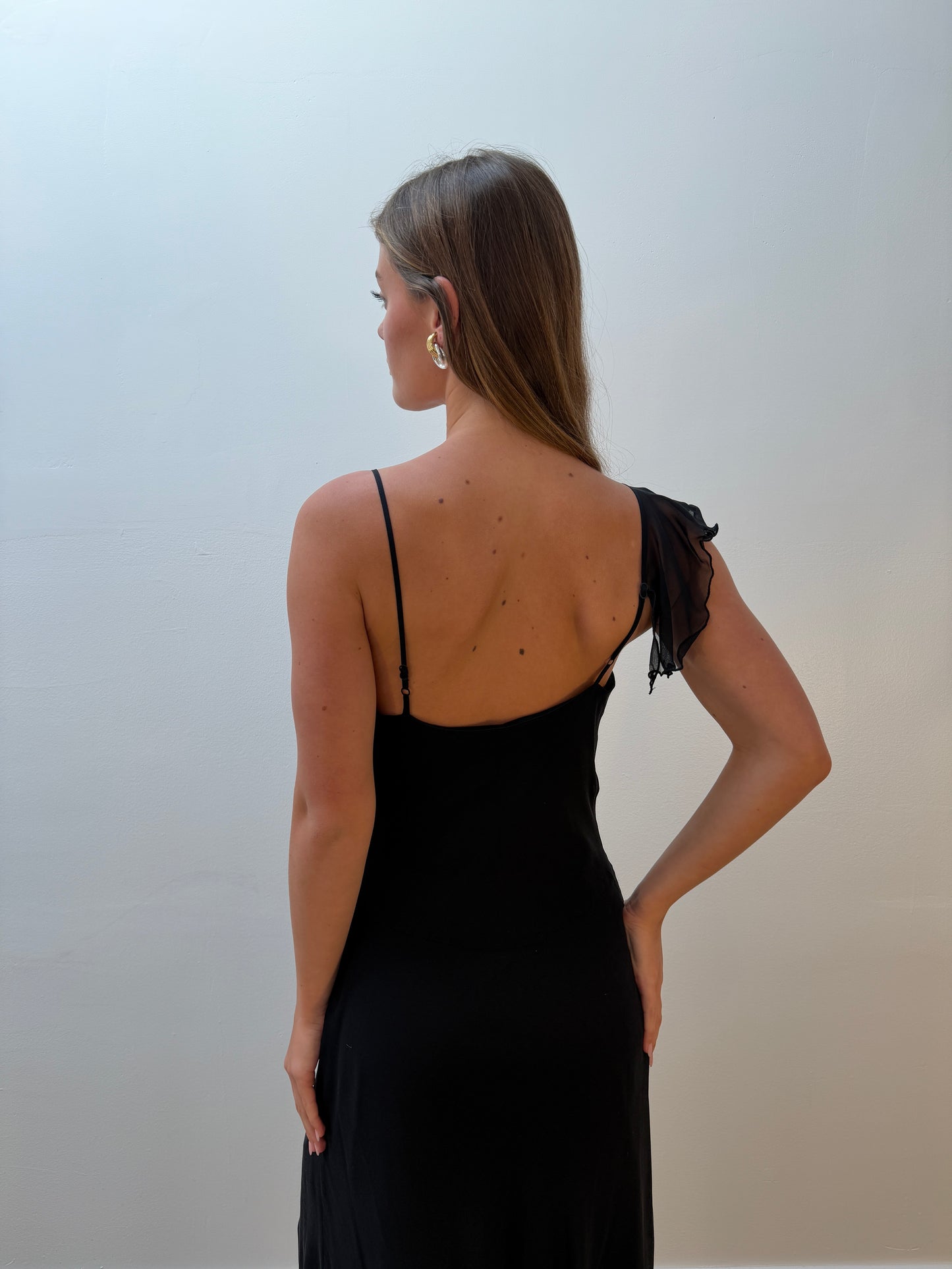 Betsy Johnson Black Silk Gown (XS/S)