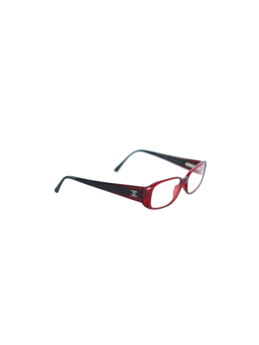 Chanel Square Eyeglasses - Red CC