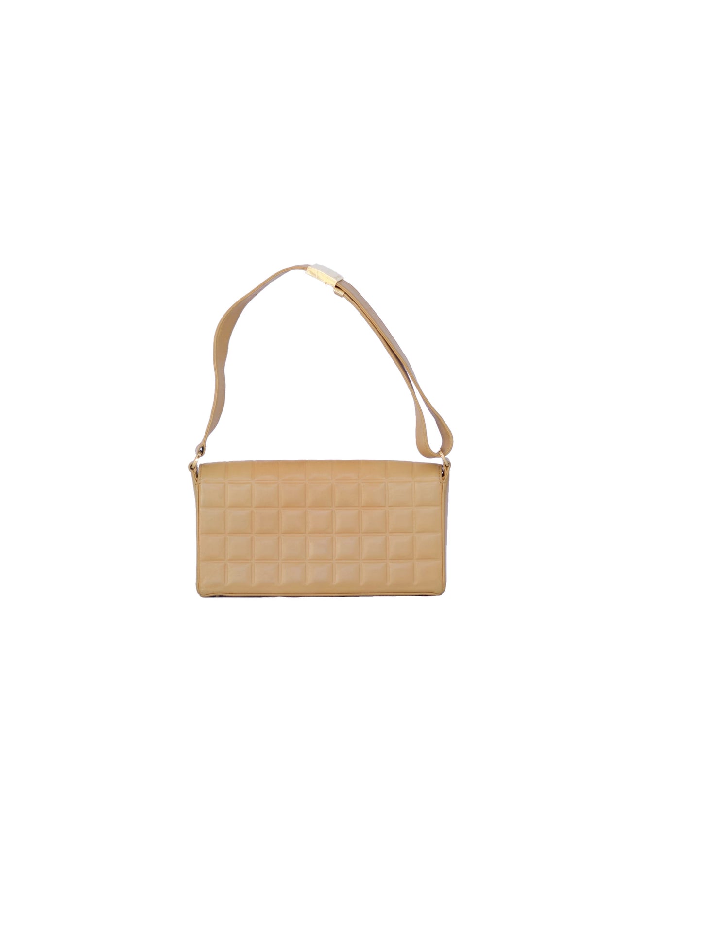 Chanel Chocolate Bar Bag - Tan Lambskin
