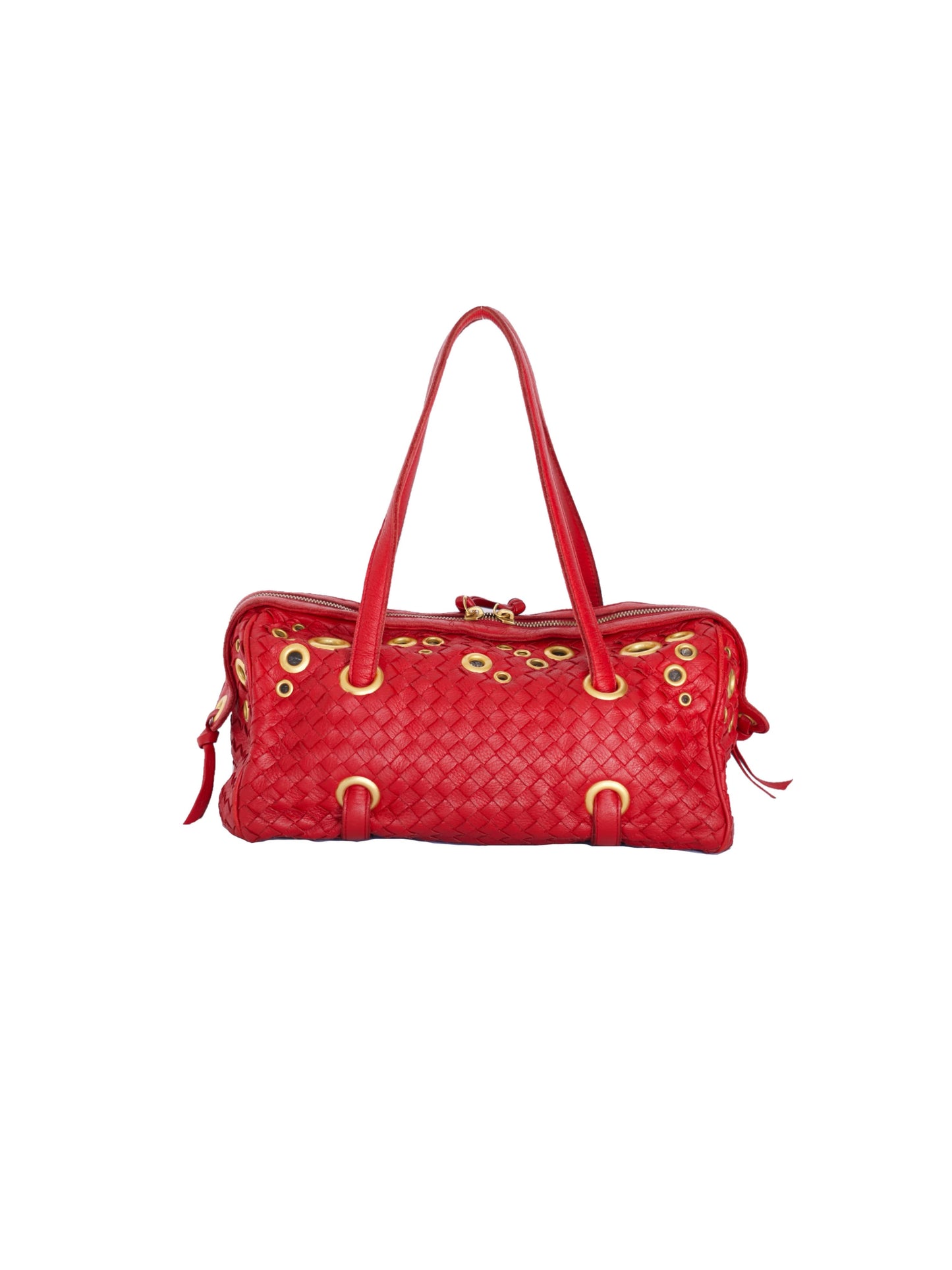 Bottega Veneta Grommet Bag - Red