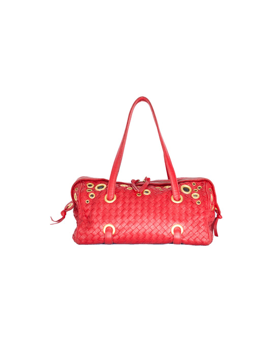 Bottega Veneta Grommet Bag - Red
