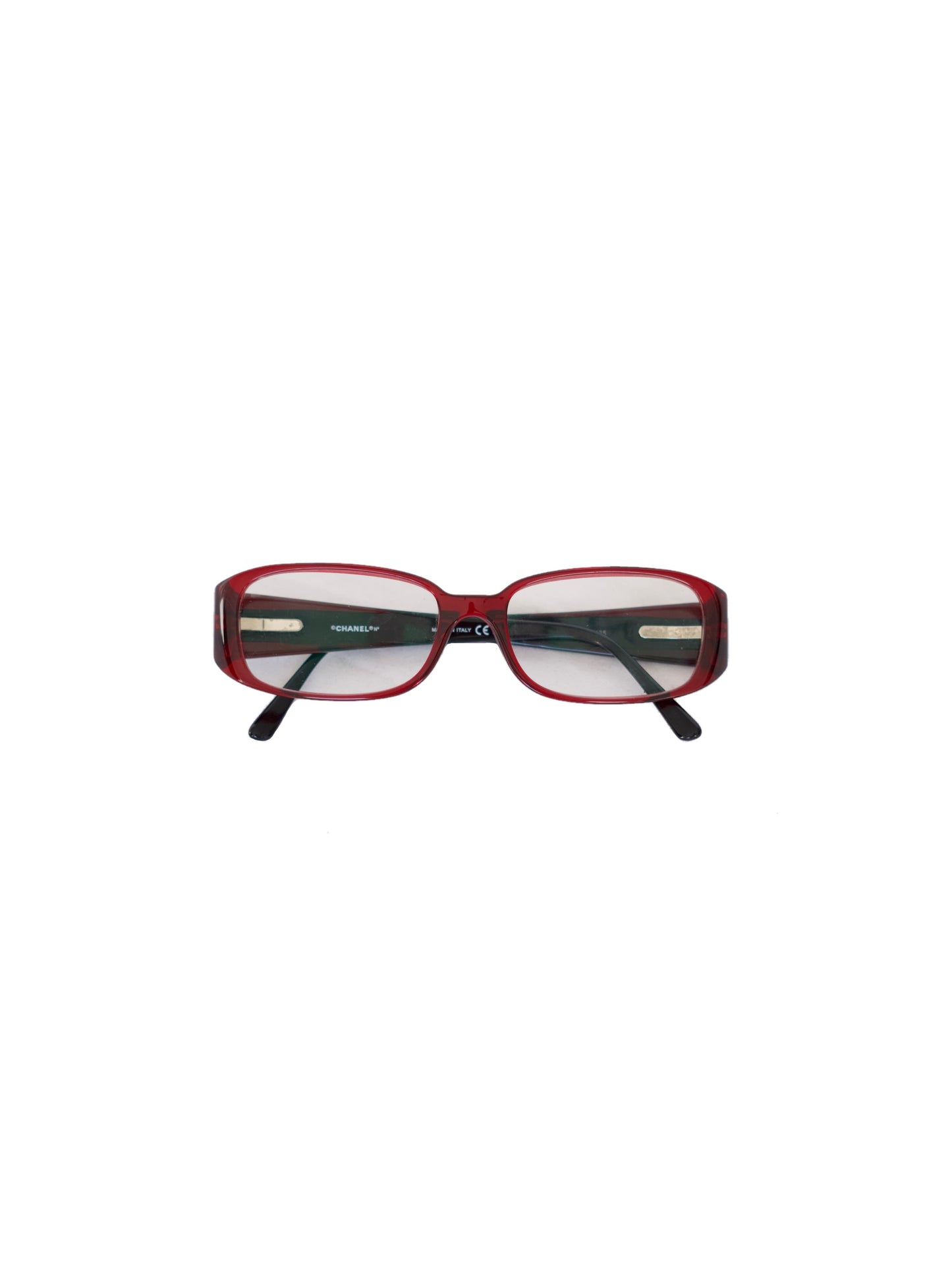 Chanel Square Eyeglasses - Red CC