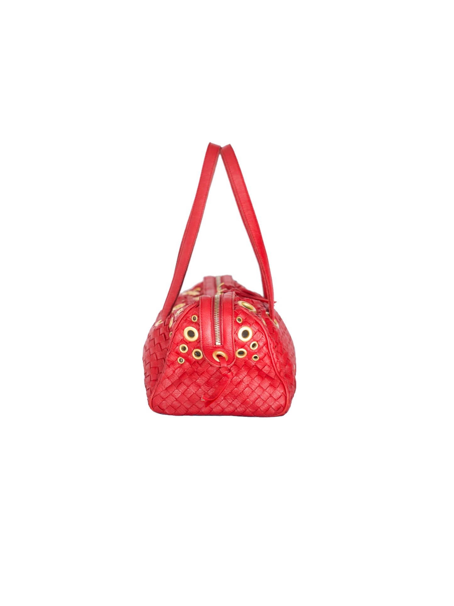 Bottega Veneta Grommet Bag - Red